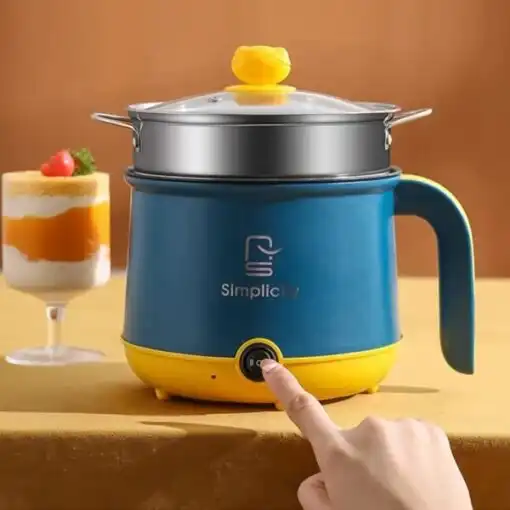Simplicity Double Layer Cooker 1.8L Nonstick Multifunction Hot Pot