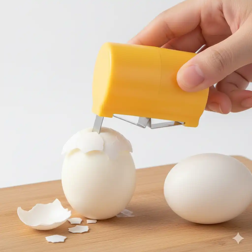 New egg shell opener portable fast egg shelling egg beater